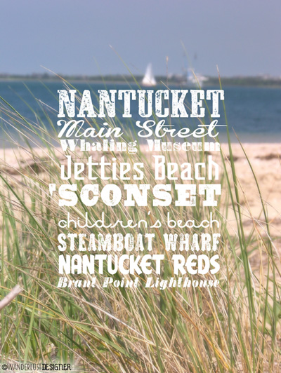 A Nantucket Summer - Postcard by Wanderlust Designer on Zazzle