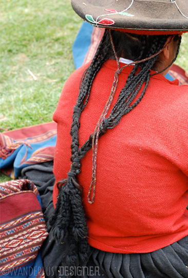 Andean Weaver and Her Braids by Wanderlust Designer