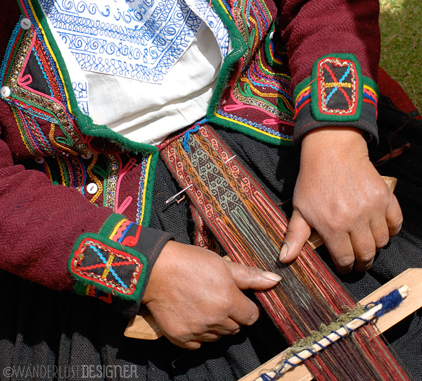 Traditional Incan Weaving- Andean Weaving Demonstration by Wanderlust Designer
