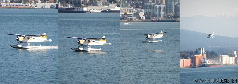 Sea Plane Landing in Vancouver Harbor by Wanderlust Designer