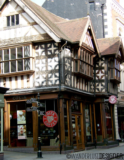 One of the Oldest Tudor Buildings in Shrewsbury, England by Wanderlust Designer