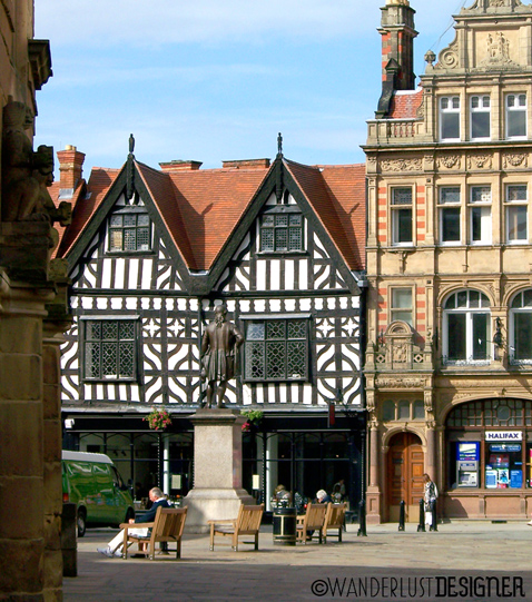 Tudor Buildings, Shrewsbury, England by Wanderlust Designer