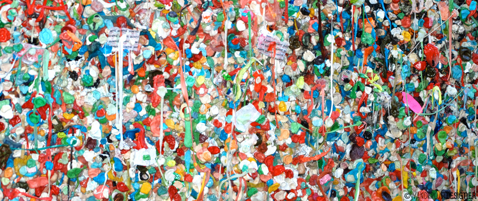 Seattle's Gum Wall - Abstract Art or Just Gross? by Wanderlust Designer
