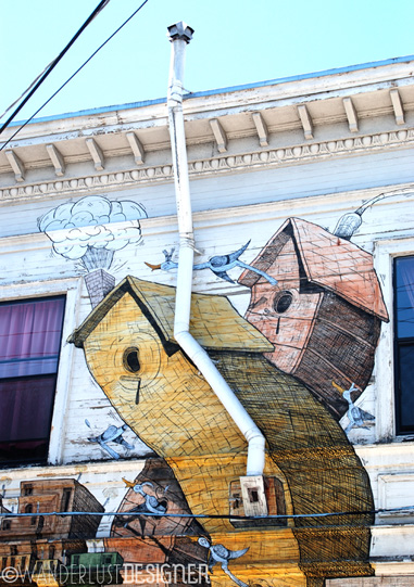 Building with Street Art, Mission District, San Francisco (photo by Wanderlust Designer)