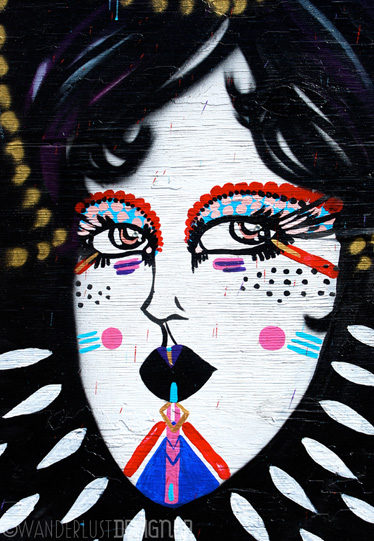 Woman Street Art, Clarion Alley, Mission District, San Francisco (photo by Wanderlust Designer)