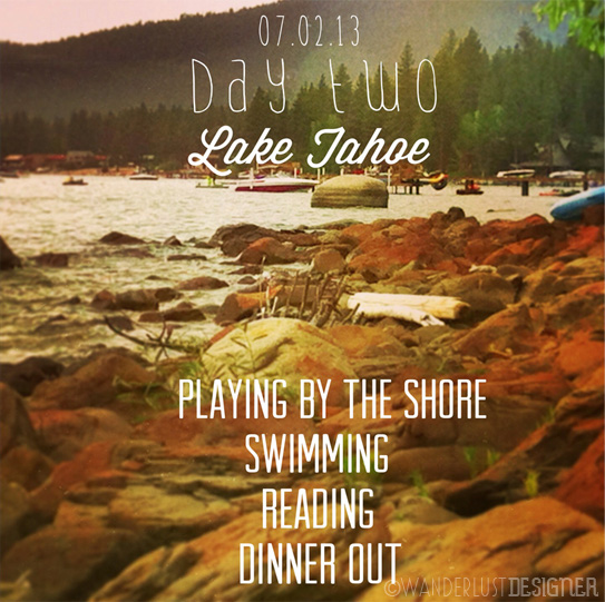 Day Two: Lake Tahoe: Photo Travel Journal by Wanderlust Designer