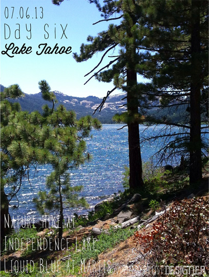 Day Six: Lake Tahoe: Photo Travel Journal by Wanderlust Designer