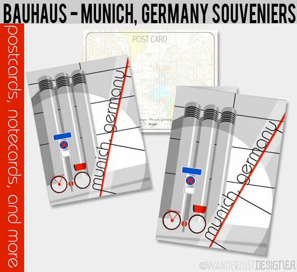 Bauhaus Design- Munich, Germany Souvenirs by Wanderlust Designer