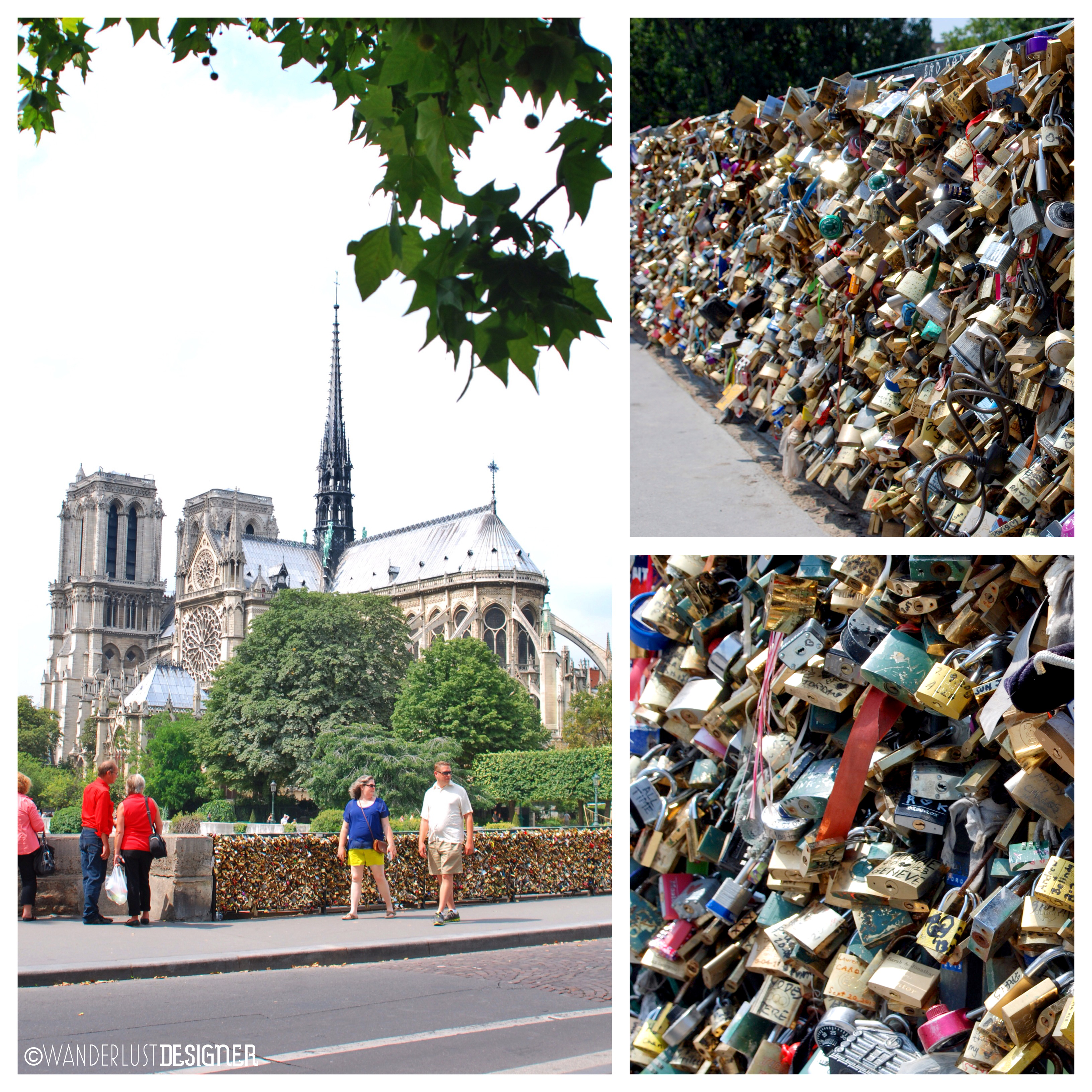 Locks of Love on the Pont de L'Archevêch by Wanderlust Designer