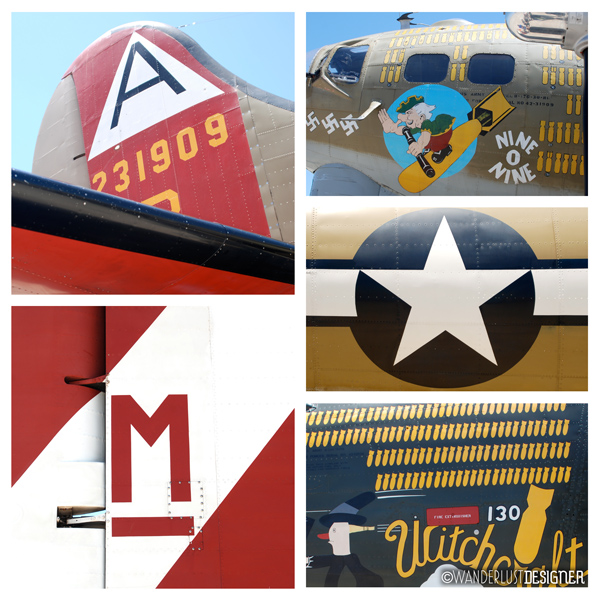 Graphics and Symbols on WWII Planes by Wanderlust Designer