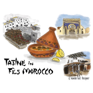 Tajine in Fes, Morocco by Wanderlust Designer