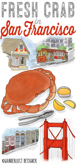 Fresh Crab in San Francisco by Wanderlust Designer