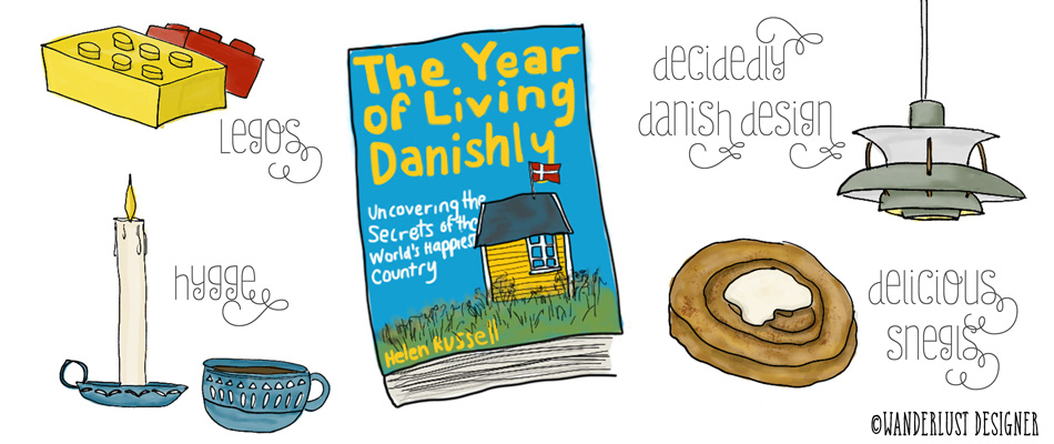 Wanderlust Bookclub: The Year of Living Danishly (illustration by Wanderlust Designer)