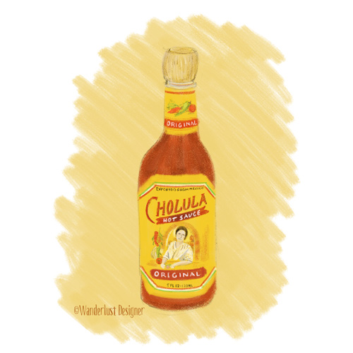 Cholula Mexican Hot Sauce by Wanderlust Designer