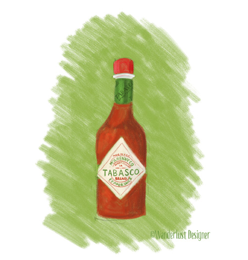 Tabasco Hot Sauce from Louisiana by Wanderlust Designer