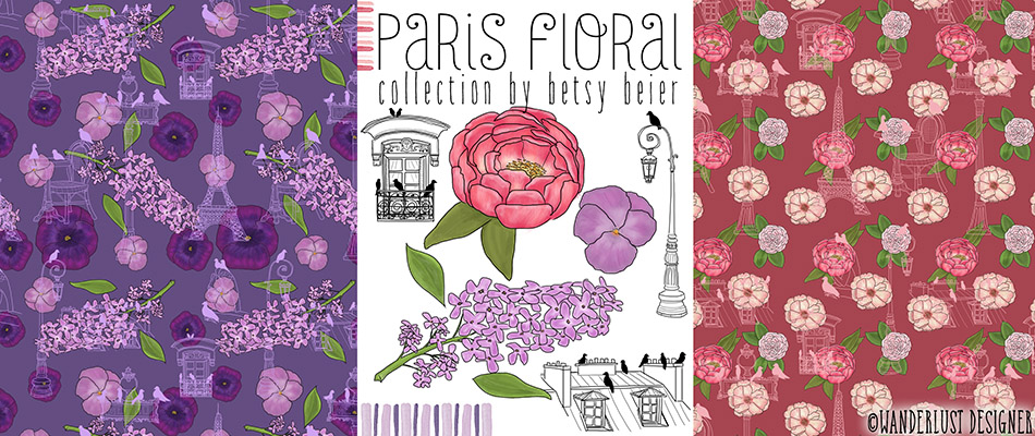 Paris Floral Collection by Wanderlust Designer
