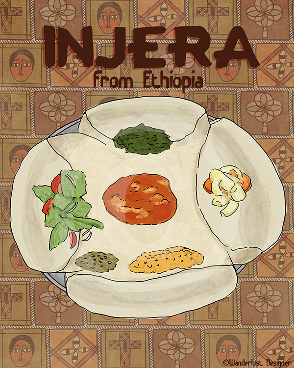 Injera from Ethiopia by Wanderlust Designer