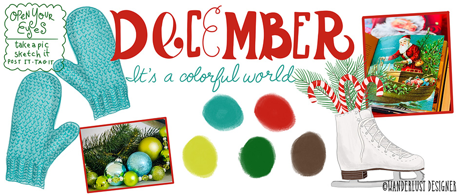 It's a Colorful World - December Color Palette by Wanderlust Designer