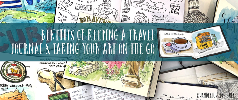 Watercolor travel sketchbook tour + art supplies for travel journaling 