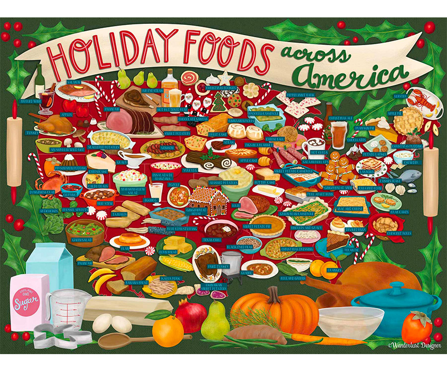 Holiday Foods Across America ©Betsy Beier, Wanderlust Designer